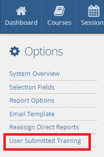 Options User Submitted Training Link